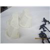 Image 2 : Lot of Vintage Hockey Players and Nets for Tabletop Hockey Game