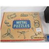 Image 2 : Toy Lot Metal Puzzles, Coin Bank, Naro Nitro Hex Bug