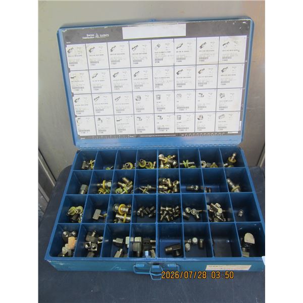 Barnes Quality Brass Fittings in a Metal Storage Box Great Selection Hydraulic or Water Fittings