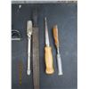 Image 3 : Lot of Hand Tools Square, File, Drywall Saw and a Chisle