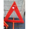Image 3 : 2 Folding Hazard Emergency Road Signs