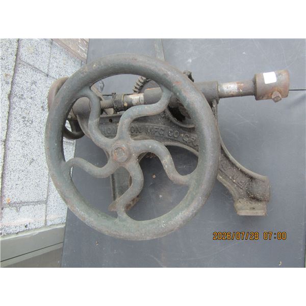 Antique Thompson Pole Mounted  Drill Press Good Shape