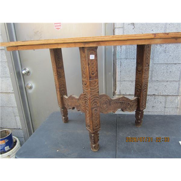 Hand Carved Table Base Needs Top