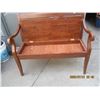 Image 2 : Mahogany Hall Bench with Storage 43 inches Long