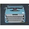 Image 1 : Antique Blue Webster Portable Typewriter