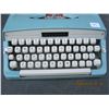 Image 2 : Antique Blue Webster Portable Typewriter