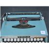 Image 3 : Antique Blue Webster Portable Typewriter