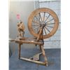 Image 1 : Antique Hand Made Wooden Spinning Wheel
