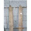 Image 2 : Antique Childs Wooden Skis 42 inches Long