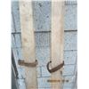 Image 3 : Antique Childs Wooden Skis 42 inches Long
