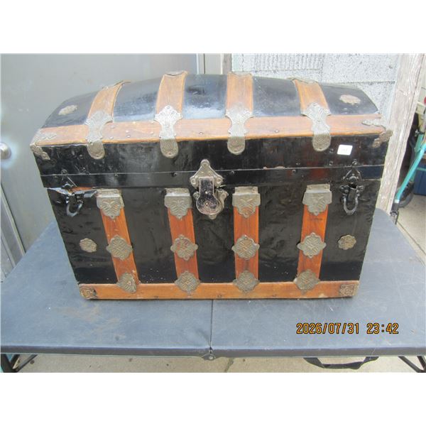 Antique Dome Top Trunk  Good Shape