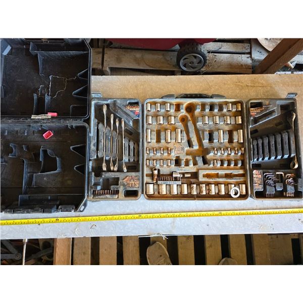 Socket set and empty dewalt tool case