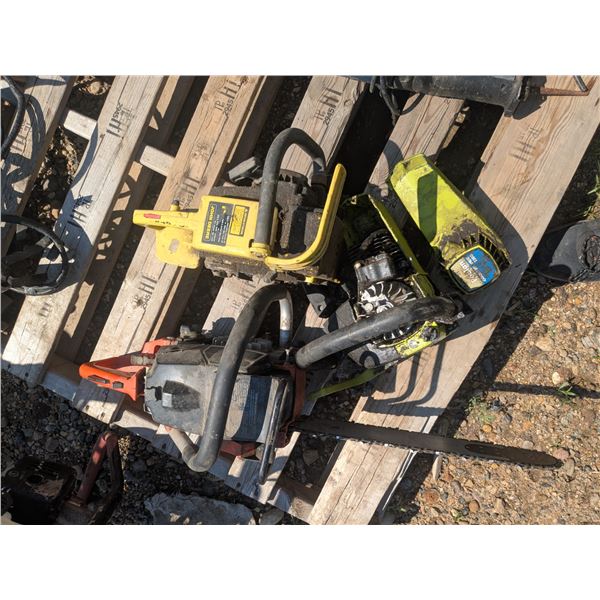 3 Chainsaws for parts