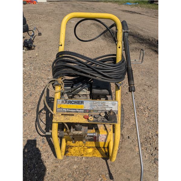 Karcher, gas powered pressure washer, Tested-runs