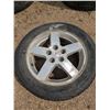 Image 1 : 1 tire on rim, 5 bolt Pontiac, 205/55R16