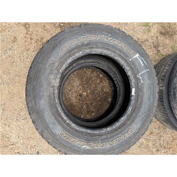 2 tires, 235/70R16, Good Year Wrangler, good tread