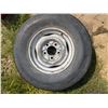 Image 1 : Tire on steel rim, 255/70R15, 5 bolt, low tread