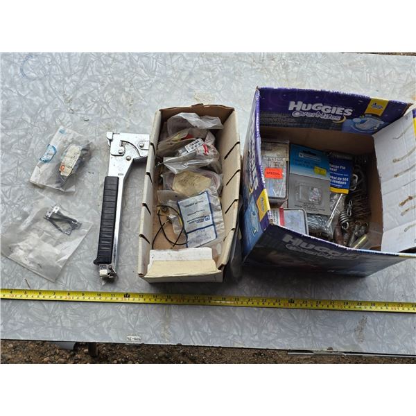 Roofing stapler and hardware