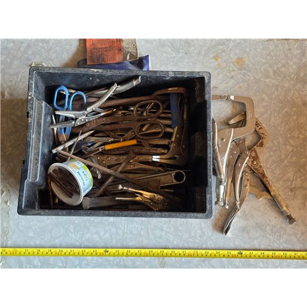 Vise grips, scissors, wrenches