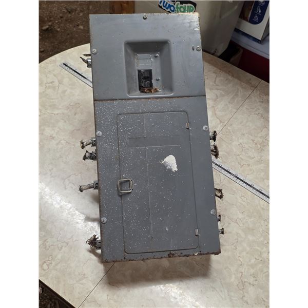 Breaker box with breakers