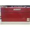 Image 1 : Red metal tool box with separators