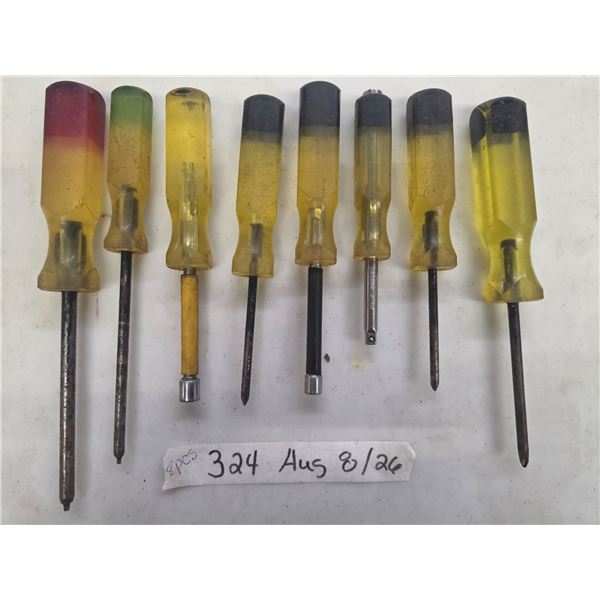 Lot of various screw drivers