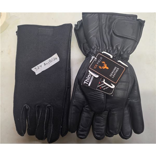 2 pairs of gloves- 1 is insulated- new