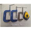 Image 1 : 3 c-clamps and line chalk