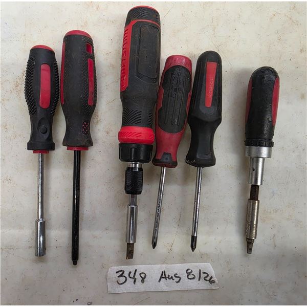 various screw drivers