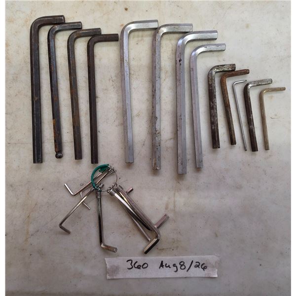Lot of hex keys