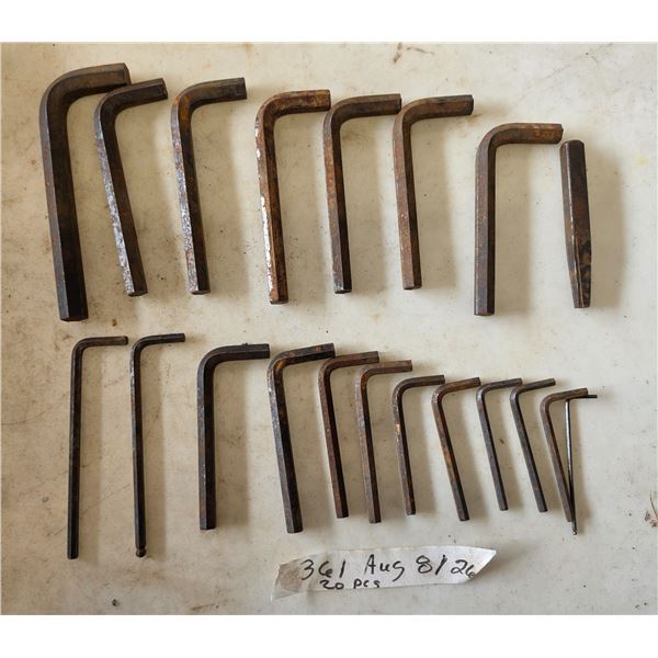 hex keys and chisels