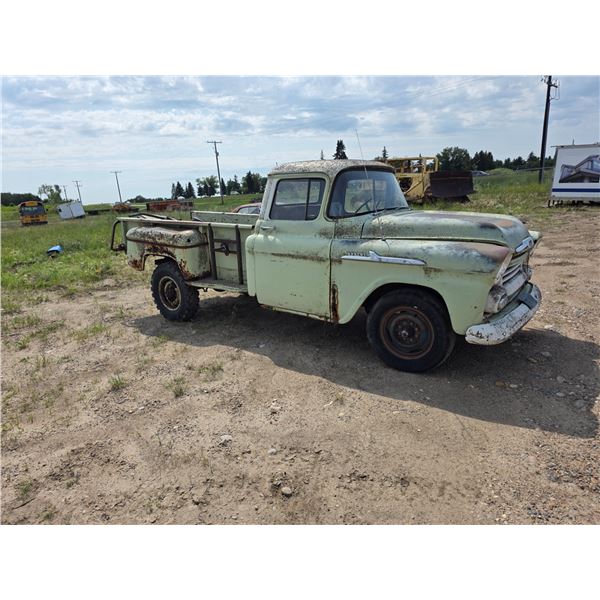 1958 Chevrolet apache 1 ton truck- as is