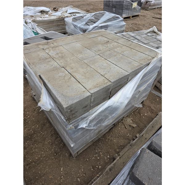 Pallet of patio blocks- approx 241 pieces- 15" by 7.5"