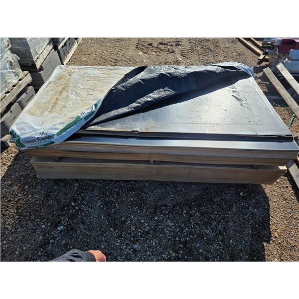Pallet of MDF boards- 4.5ft by 8ft- approx 53 pieces