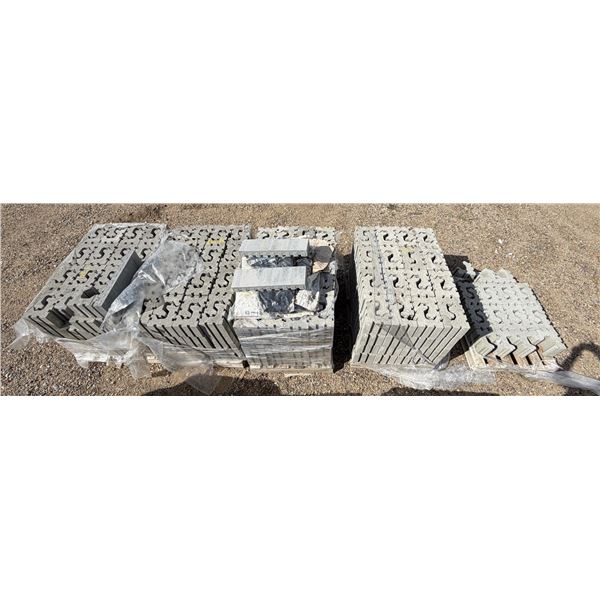 (5) Pallet of Retaining Wall Blocks.