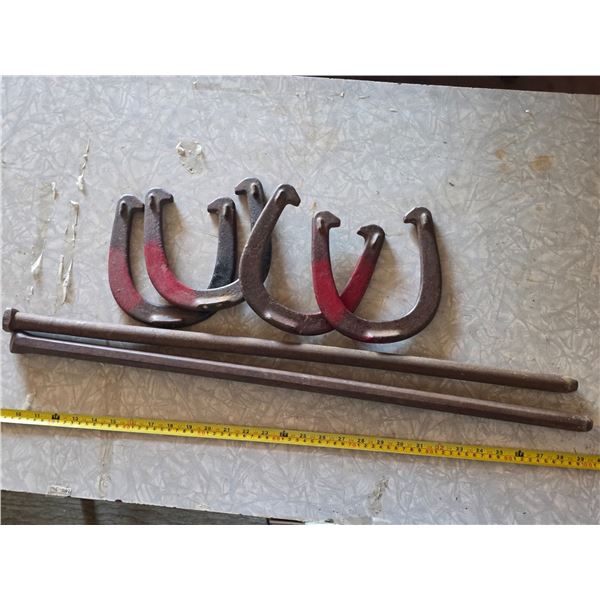 Royal brand horse shoes and pegs