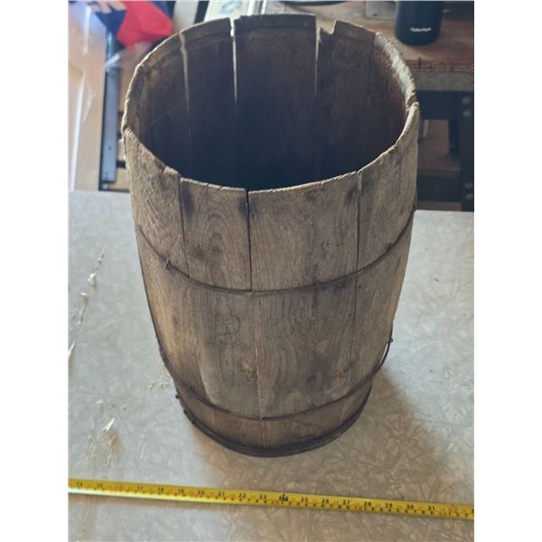 Antique nail keg- 18"H