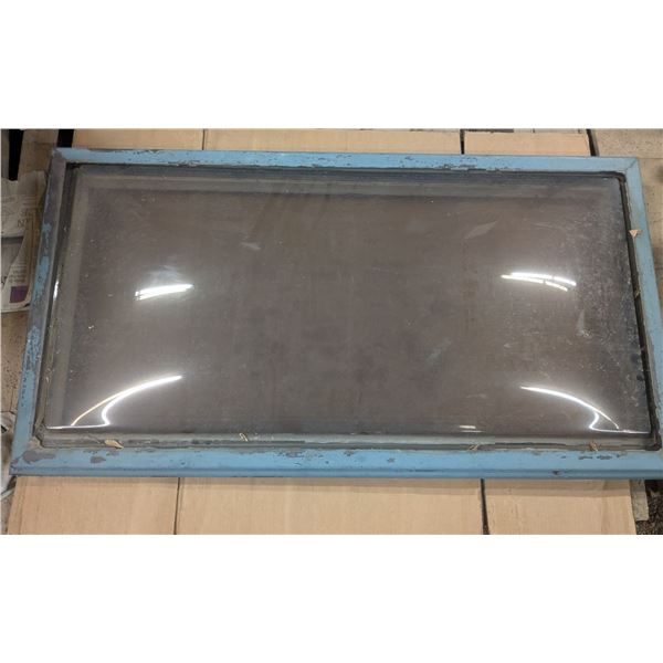 Bubble skylight window, lightly tinted, 52x28"