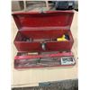 Image 1 : Metal toolbox with assorted tools