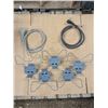 Image 1 : 2-220V wires with plugs, and unique spring loaded brackets