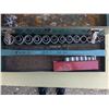 Image 2 : Metal tool box(19x7x7") with socket set, 11mm-32mm, 1/2" drive
