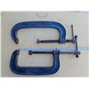Image 2 : 2 large c-clamps, 12" Record and 10" Whale