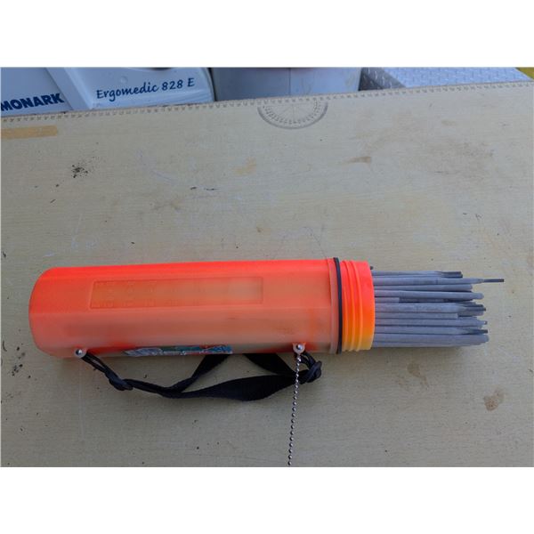 Welding rods in case