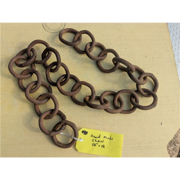 Hand forged 1/2" chain, 56"