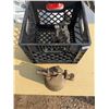 Image 1 : Vintage gasoline torch with milk crate and carburator