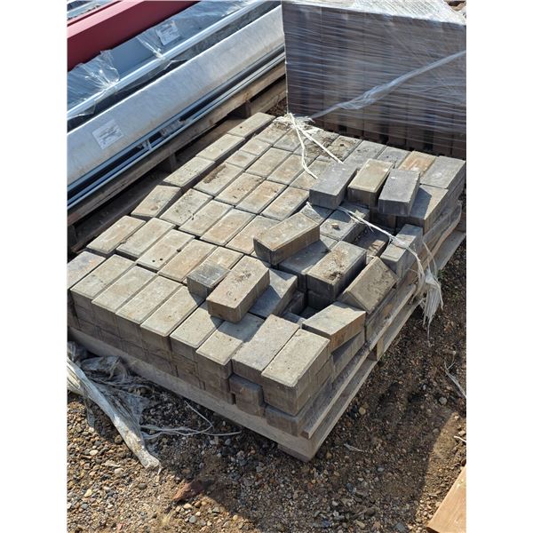 Pallet of stone bricks- 8" by 4" and 4" by 4"  approx 162 pieces
