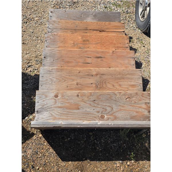 Wooden stairs- 6 steps- 38"W