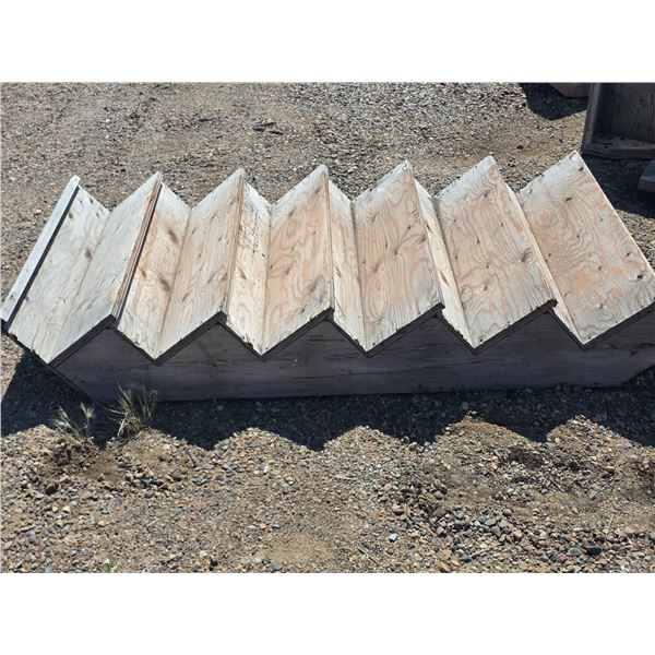Wooden stairs- 6 steps- 41"W