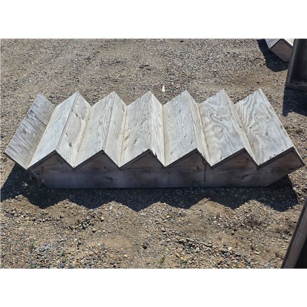 Wooden stairs- 6 steps- 38"W