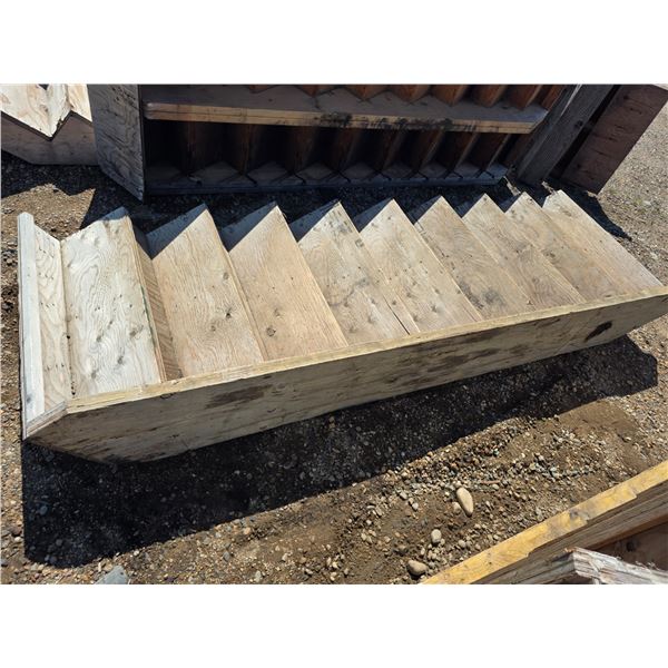 Wooden stairs- 9 steps- 39"W